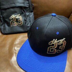 Chicago cap and backpack